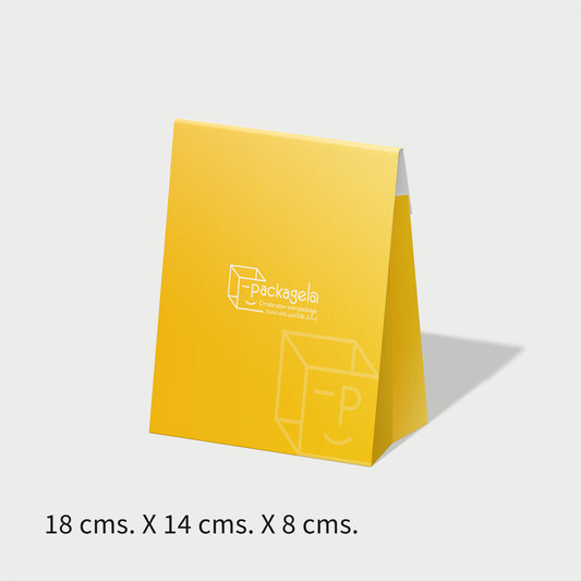A set of (10) elegant bag-shaped boxes with a ribbon and a holder