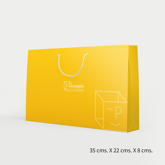 A set of (10) high-end wide paper bags