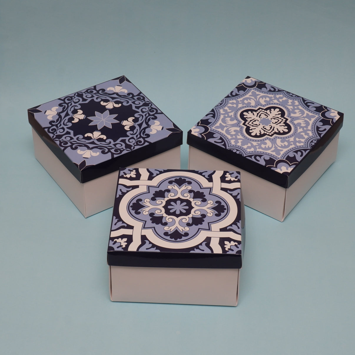 Morrocco Blue Boxes Packageha بكجها