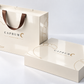 A set of (10) luxury paper boxes in a rectangular shape