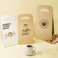 مجموعة (10) حقيبة ورقية فاخرة لأكياس القهوة