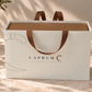 A set of (10) high-end wide paper bags