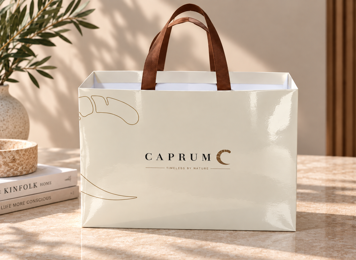 A set of (10) high-end wide paper bags