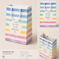 A set of (10) elegant square-shaped paper bags
